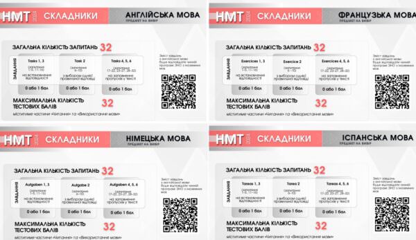 Завдання та оцінювання іноземних мов