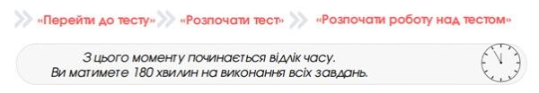 Початок роботи з тестом в системі
